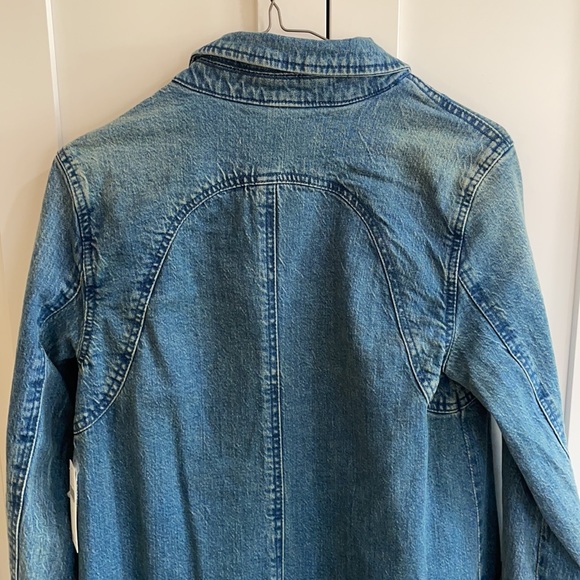 Anthropologie denim trench coat size sm NWT - Picture 6 of 8